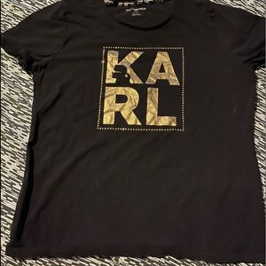 Karl Lagerfeld Tshirt with gold letters